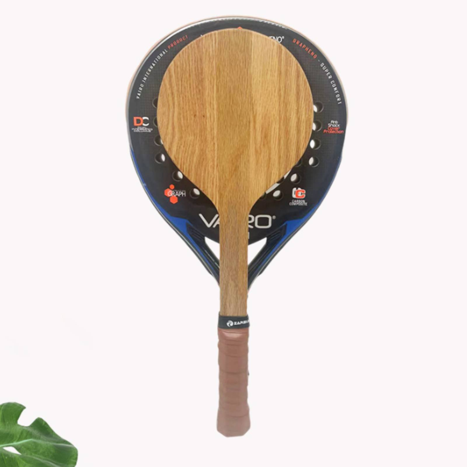Tennis Racket - Ahşap plaj tenisi raketi plaj antrenman