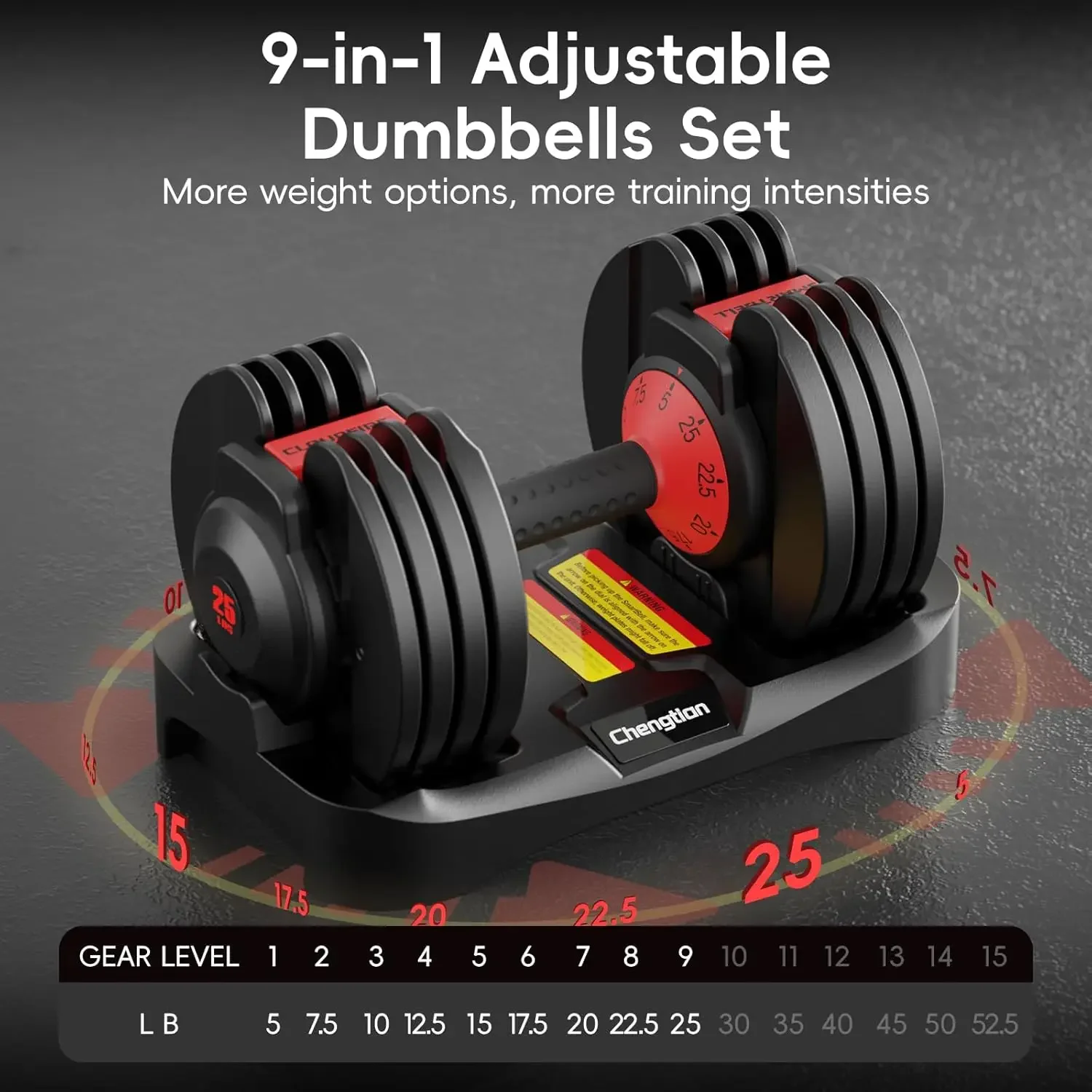 Dumbbell Set - Geliştirilmiş Ayarlanabilir Dambıl Seti (2 adet,