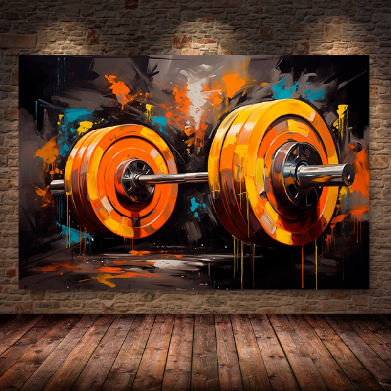 Sports Equipment Poster - Graffiti halter tuval boyama baskı spor