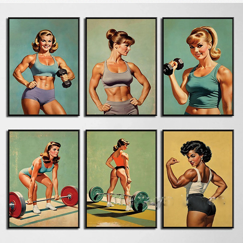 Sports Equipment Poster - Poster ve baskı tuval boyama vücut