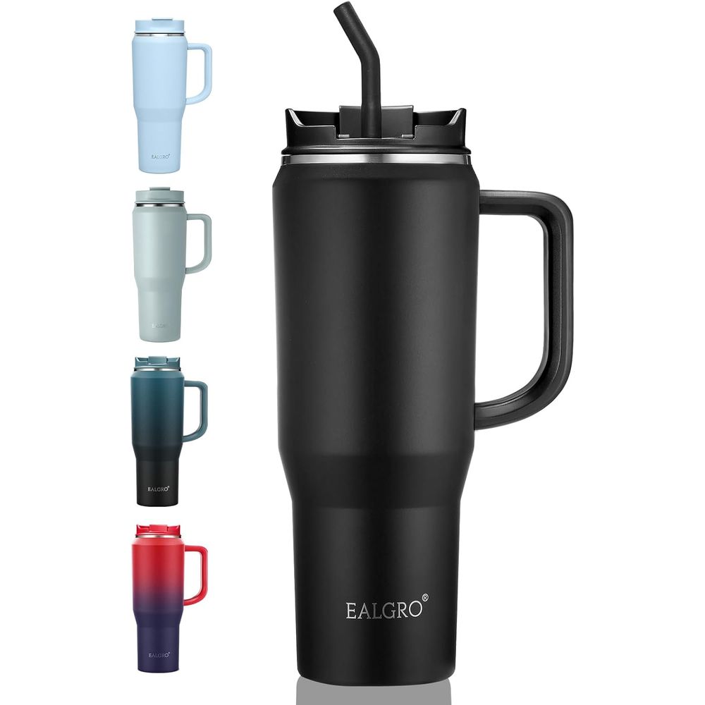 Sports Water Bottle Insulated - 40 oz Yalıtımlı Seyahat Kupası, Saplı,