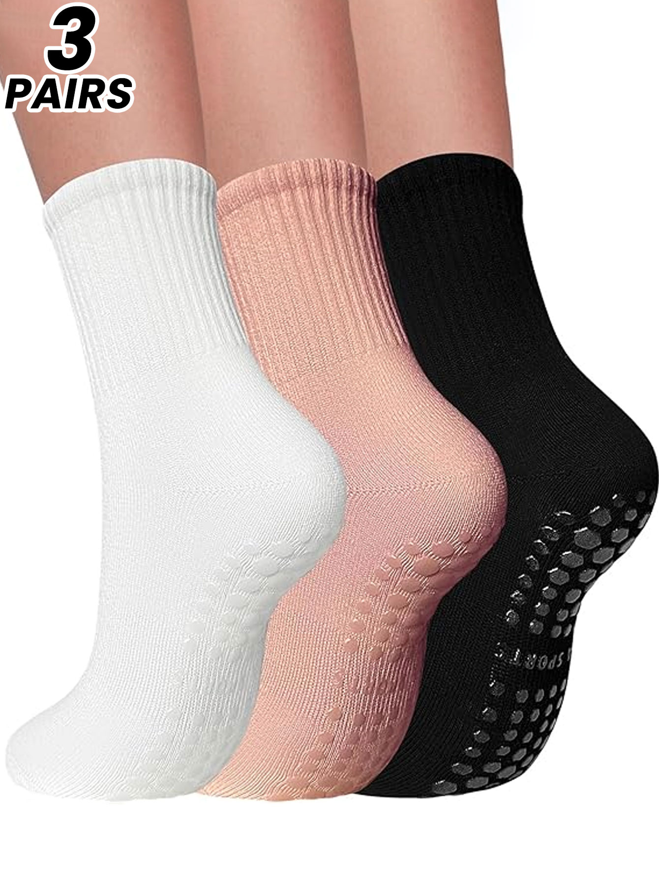 Yoga Mat - Kadınlar için 3 çift profesyonel yoga
