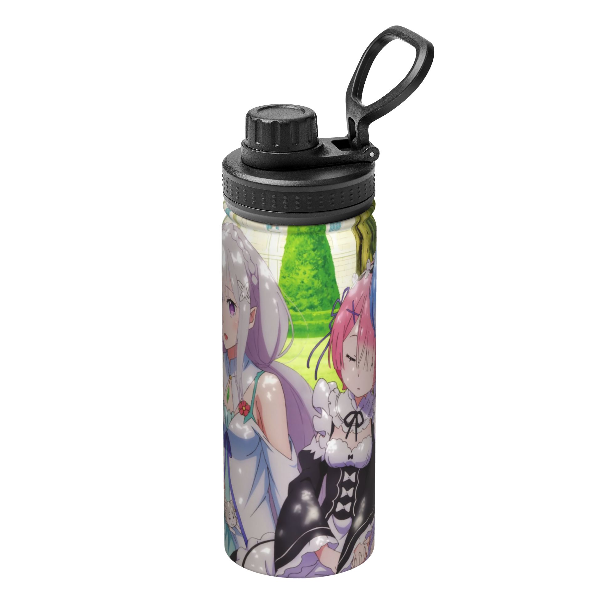 Sports Water Bottle Insulated - Anime R-Re Zero 18OZ Spor Termoslu